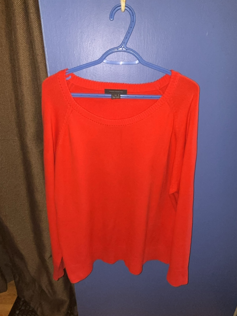 French Connection Women's Scoop Neck Sweater in Bright Red